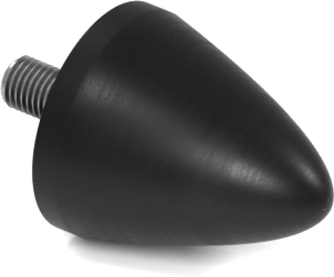 Rubbermagazijn - Parabool demper - Type KP/D - 35x40mm - M8 - Set 5 stuks