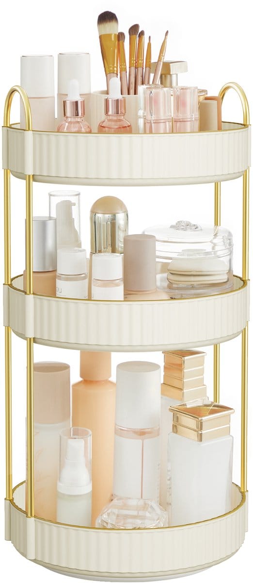 SONGMICS - Make Up Koffer - 3 Lagen - Aanpasbare Make-up Opberger
