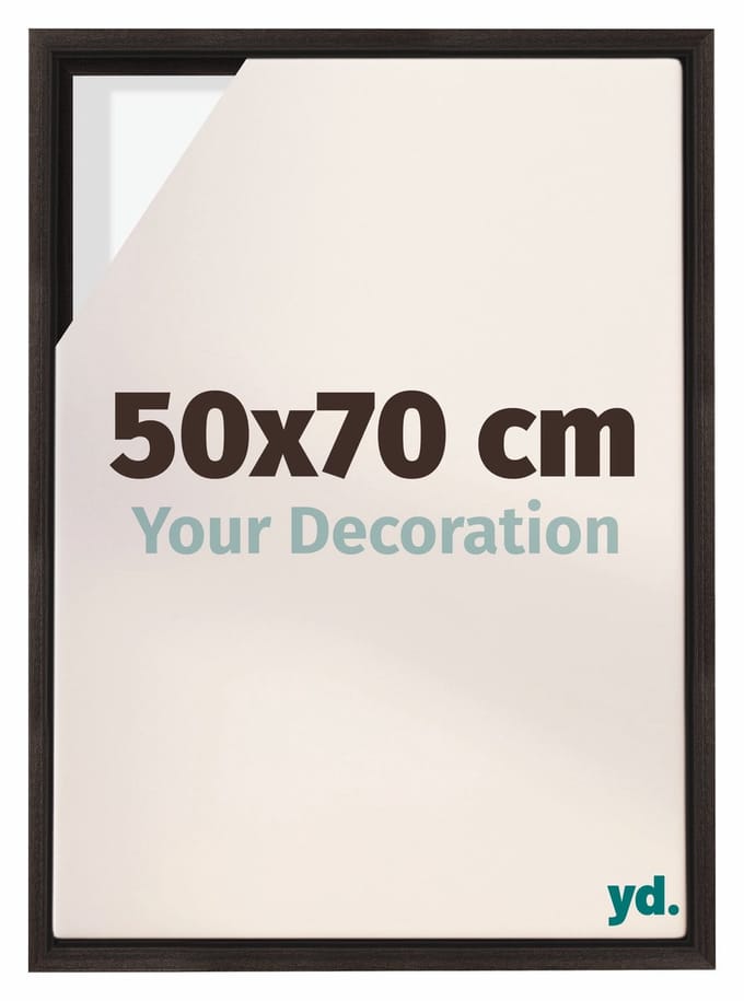 yd, Baklijst 50x70 cm Eiken Donker - Lijst voor Canvasdoek - MDF Lyon