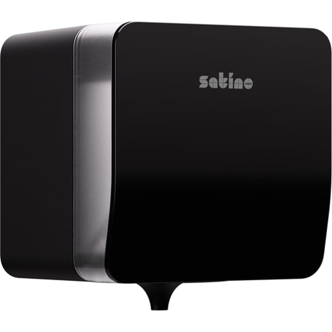 Poetspapierdispenser Satino CF1 Hyginity Plus medium zwart 333417