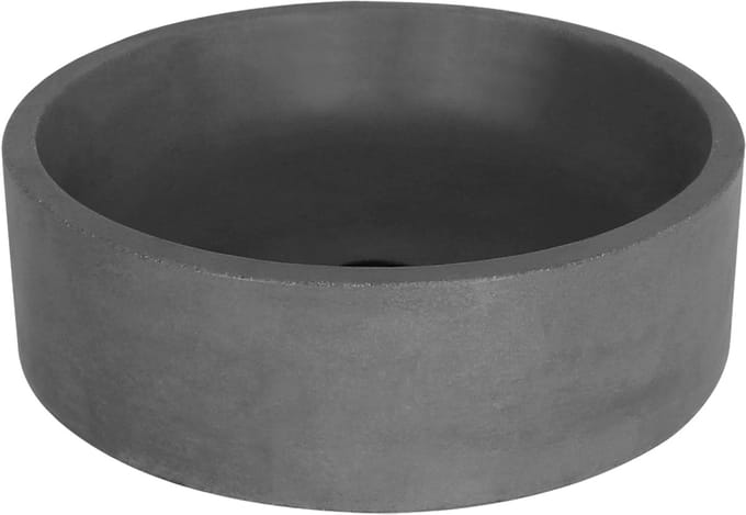 Differnz Waskom Badkamer Marba - Beton - Rond - Donkergrijs - 47,5cm
