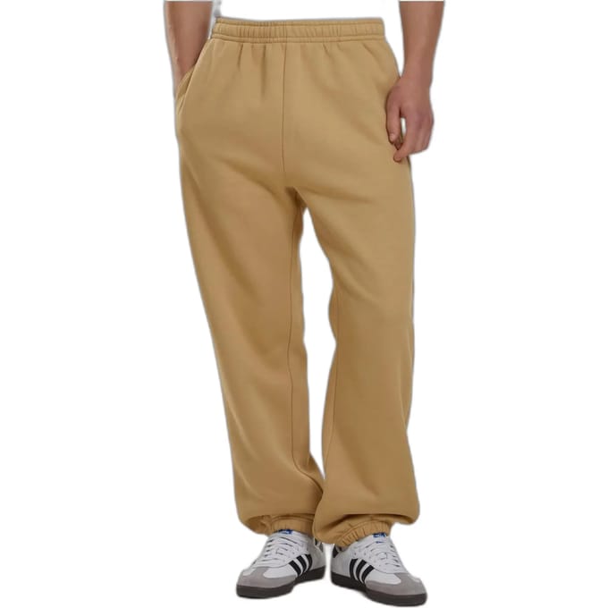 Urban Classics - Fluffy Heren joggingbroek - S - Beige