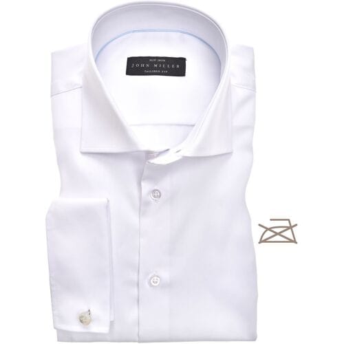 John Miller Overhemd Tailored French Cuff Non Iron Wit / male