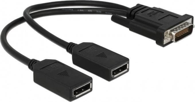 Delock - Adapter DMS-59 Stecker - 2 x DP Buchse 25 cm