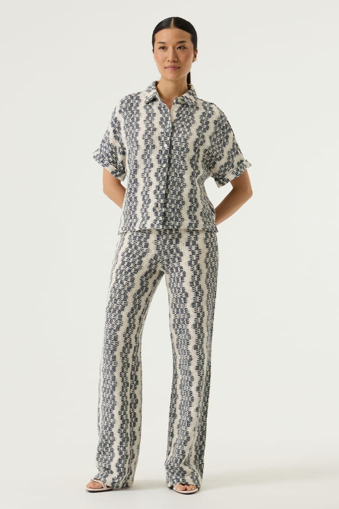 GARCIA O260111 Dames Wide Fit Broek Wit