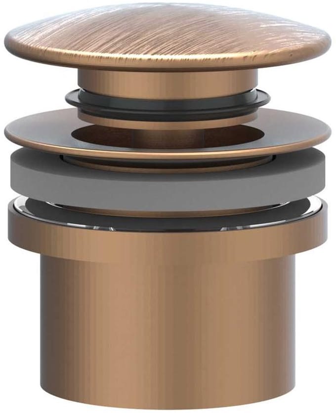 IVY Toebehoren Design plug stop&go RVS316 geborsteld mat koper PVD