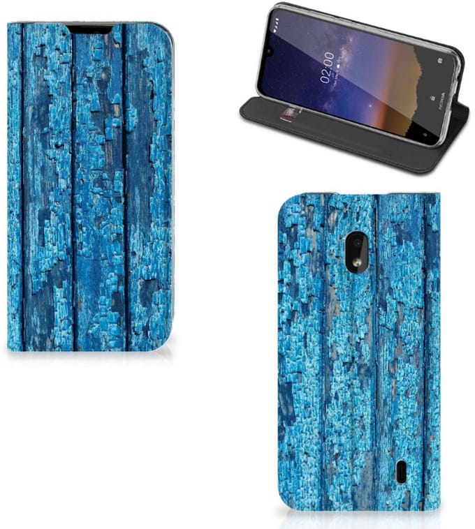 Nokia 2.2 Book Wallet Case Wood Blue