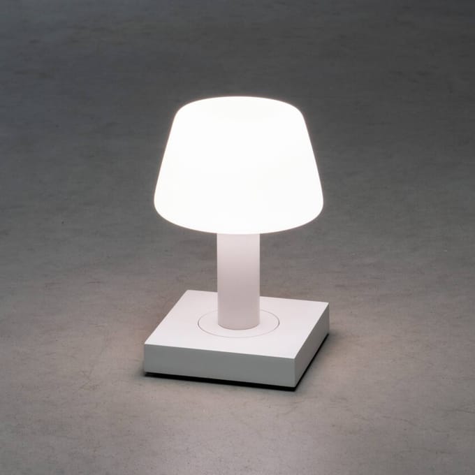 Konstsmide LED tafellamp Monaco voor buiten accu, wit