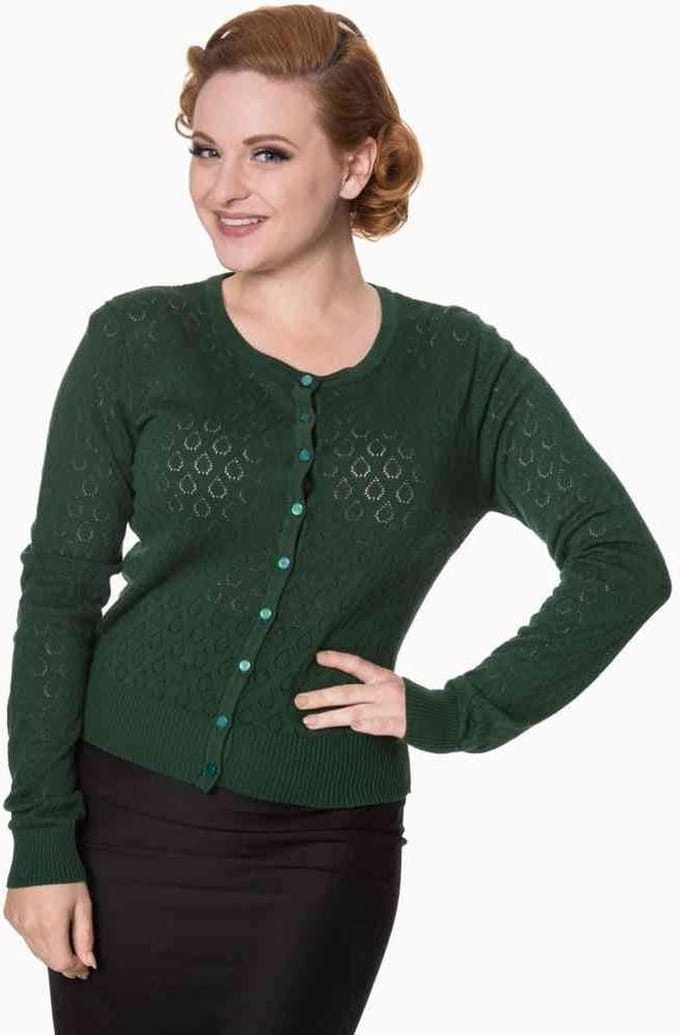 Dancing Days - WATCH OUT Cardigan - 2XL - Groen