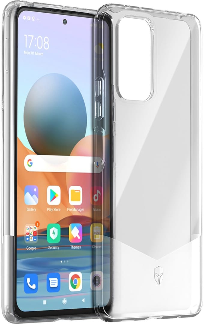 Force Case, Hoesje geschikt voor Xiaomi Redmi Note 10 Pro - PURE Versterkt, Transparant