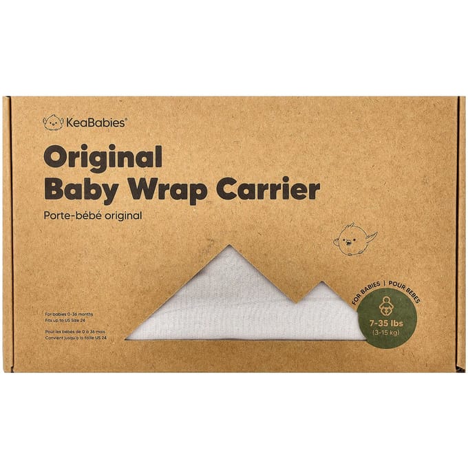 Écharpe de Portage Barrière Originale KeaBabies, 0-36 Mois, Gris Pierre, 1 Pièce beige