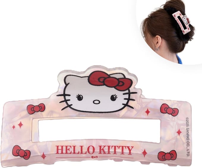 Hello Kitty Haarklem Meisjes - Grote Haarklem - Haarclip - 10 x 5 x 5 cm