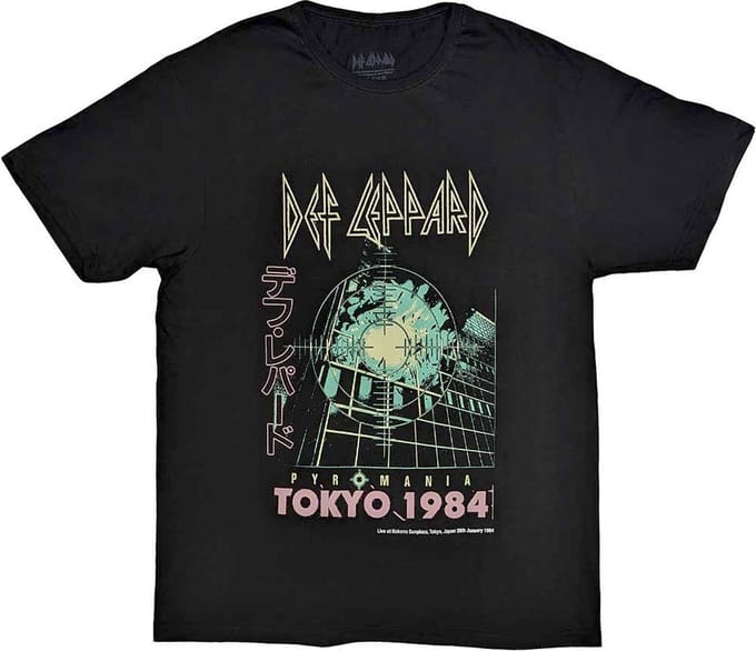 Def Leppard - Tokyo Heren T-shirt - 2XL - Zwart