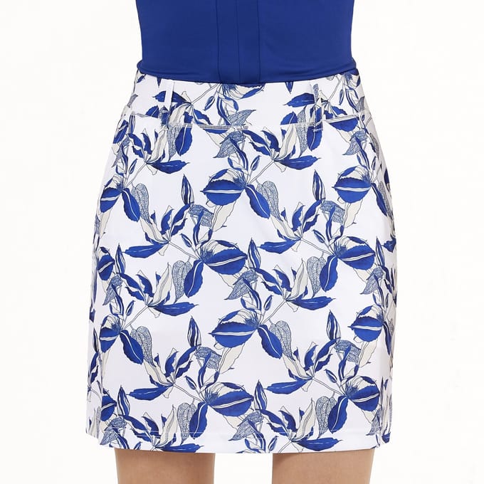 Func Factory dames Rokje Milly blue flower met binnenbroekje maat M