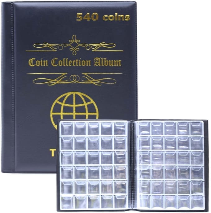 Dailygoods- Munalbum met 540 Compartimenten - Munthouder - Munten