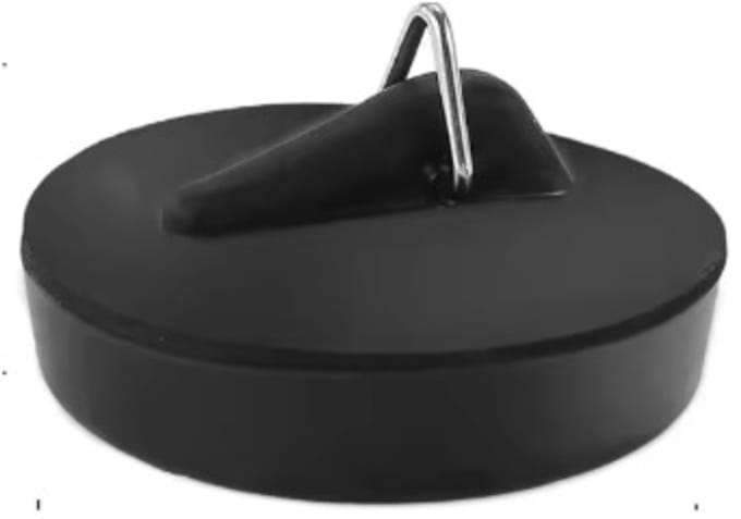 Scoby - Gootsteenstop - Wasbakstop - Rubber Stop - Sink Stopper - 38MM - Zwart