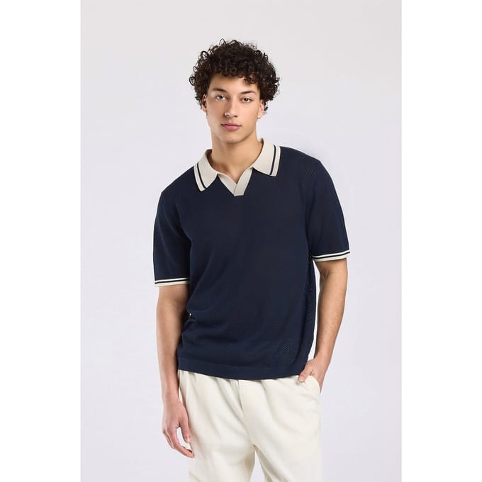 America Today Kas Midnight Maat: L | Poloshirts Outlet | Heren | Blauw