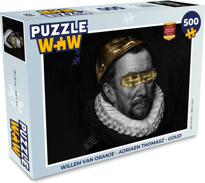 Puzzel Willem van Oranje - Adriaen Thomasz - Goud - Legpuzzel - Puzzel 500 stukjes