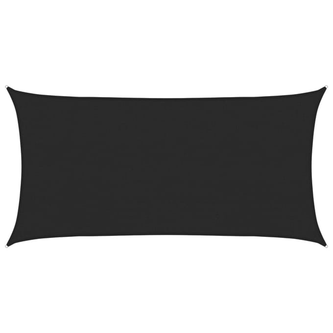 vidaXL - Zonnezeil - 160 - g/m² - 2,5x5 - m - HDPE - zwart