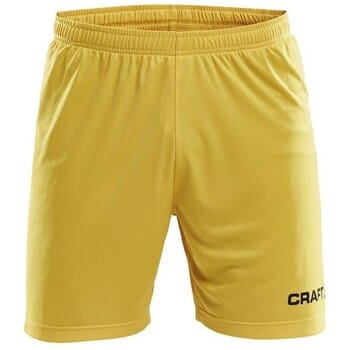 Craft Squad Short Solid Heren Sportbroek - Maat M  - Mannen - geel/zwart