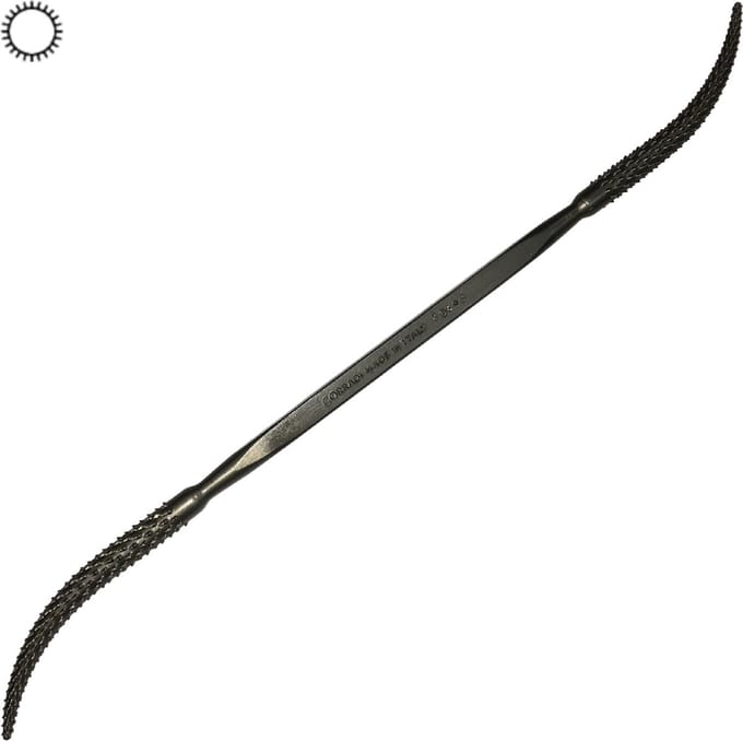 Corradi - Staartrasp voor hout - Lengte 190 mm - Rond