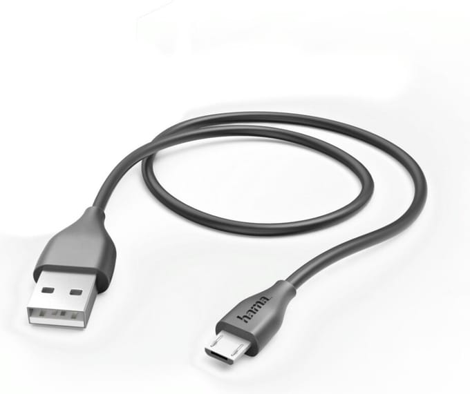Hama Laad/Synchro kabel micro USB 1.4m zwart