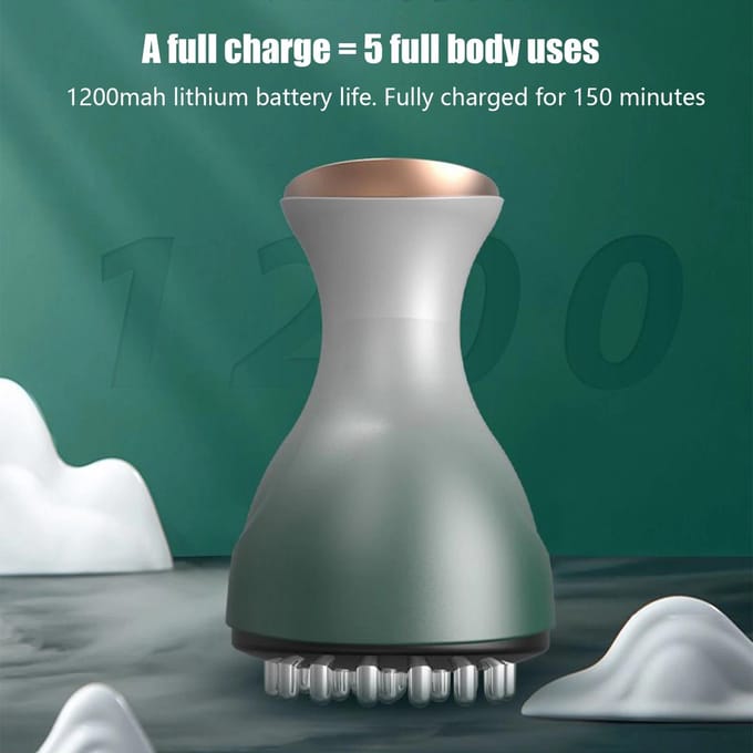 Oplaadbare Guasha Massager Verwarmend Lichaamsvormend Lymfedrainage Meridianen Schrapen Vetverbrander Borstel