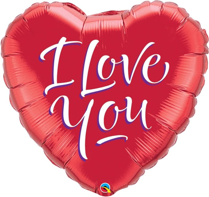 Folie ballon hart I Love You 46cm EXCL. helium