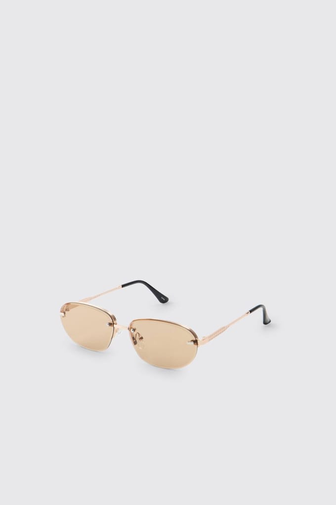 Ovale Getinte Zonnebril | Brown