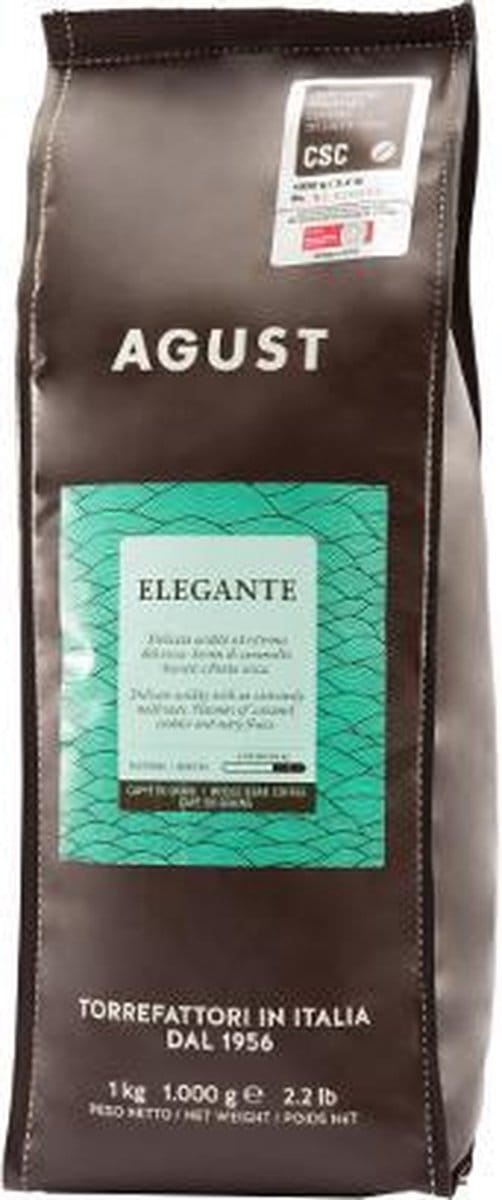 Caffè Agust Elegante CSC 1000g bonen