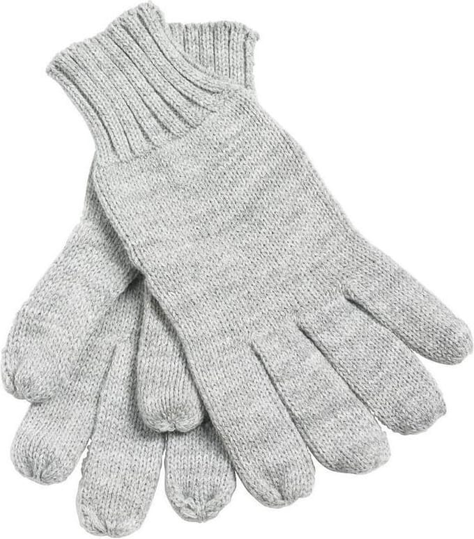 Myrtle Beach Volwassenen Uniseks gebreide handschoenen (Lichtgrijs Melange)