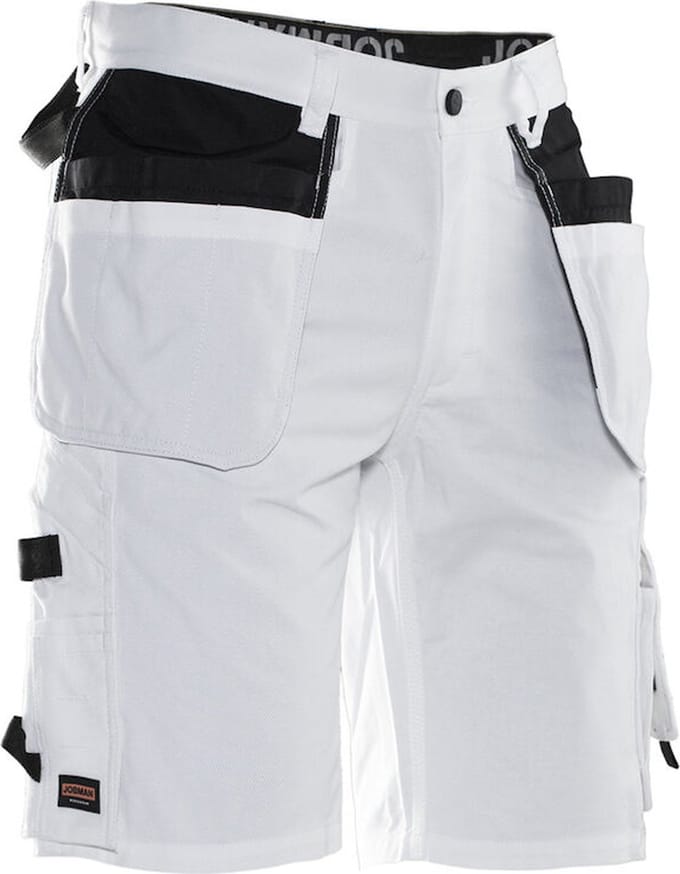 Jobman 2132 Painters' Shorts 65213211 - Wit/zwart - C58