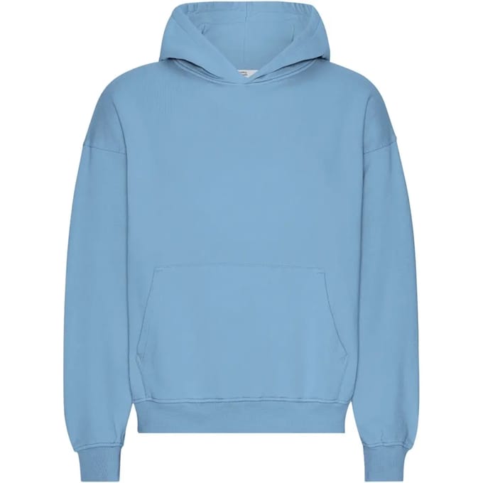 Oversized sweatshirt met capuchon Colorful Standard Organic Seaside Blue