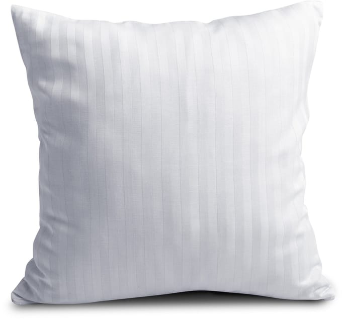 Matex Damast Kussensloop Wit 40x40cm - Elegante Strepen