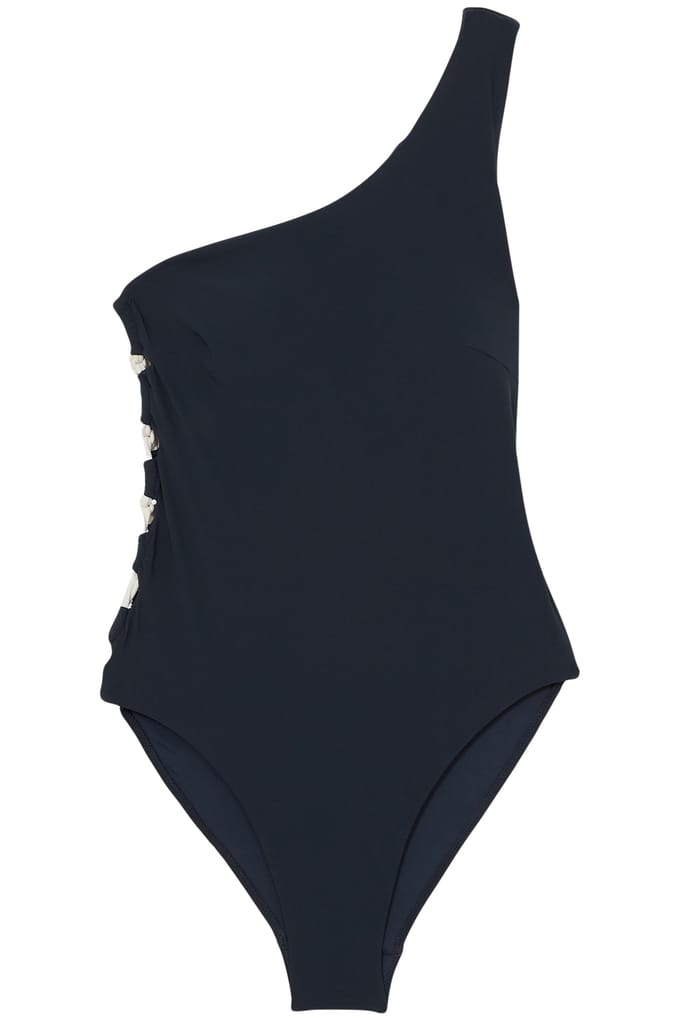Reiss One Shoulder Swimsuit Navy Maat: 14 | Badpakken Outlet | Dames | Blauw