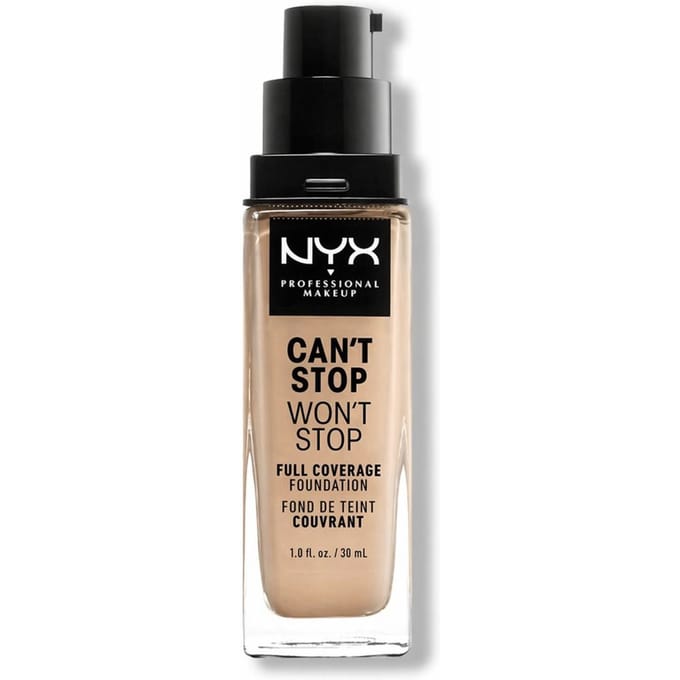 Nyx Professional Makeup Can't Stop Won't Stop Foundation - Warm Vanilla - Volledig Dekkende Foundation - Licht