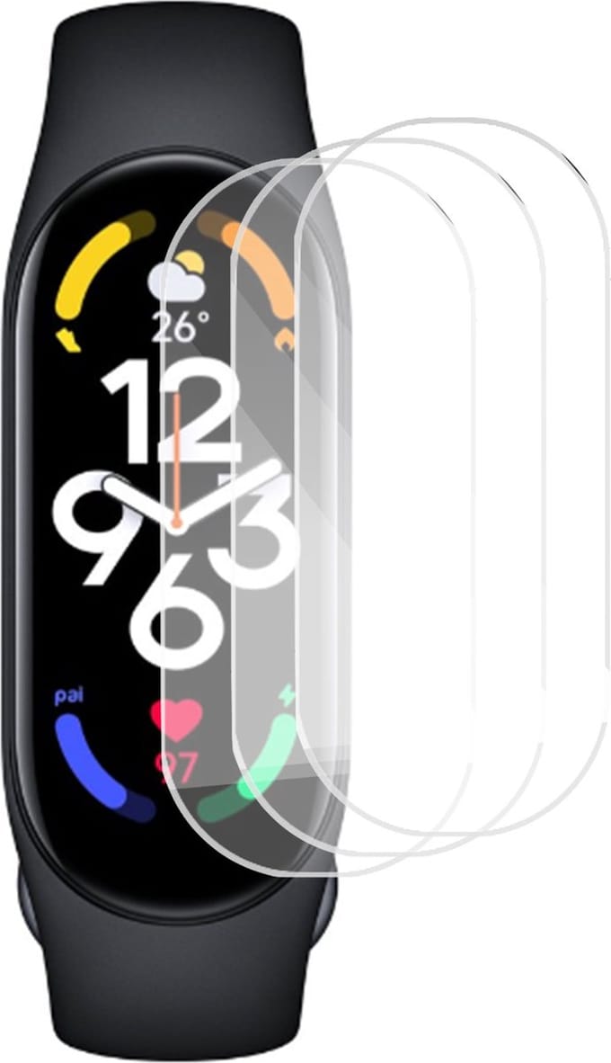3x Screenprotector geschikt voor Xiaomi Mi Band 7 - Folie Screen Protector geschikt voor Samsung Watch 5 Pro