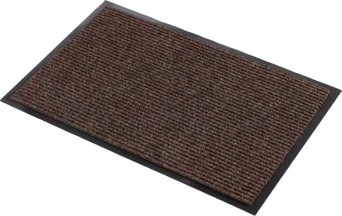 Grote Naaldvilt Droogloop Deurmat - 120 x 80 cm - Bruin / Zwart