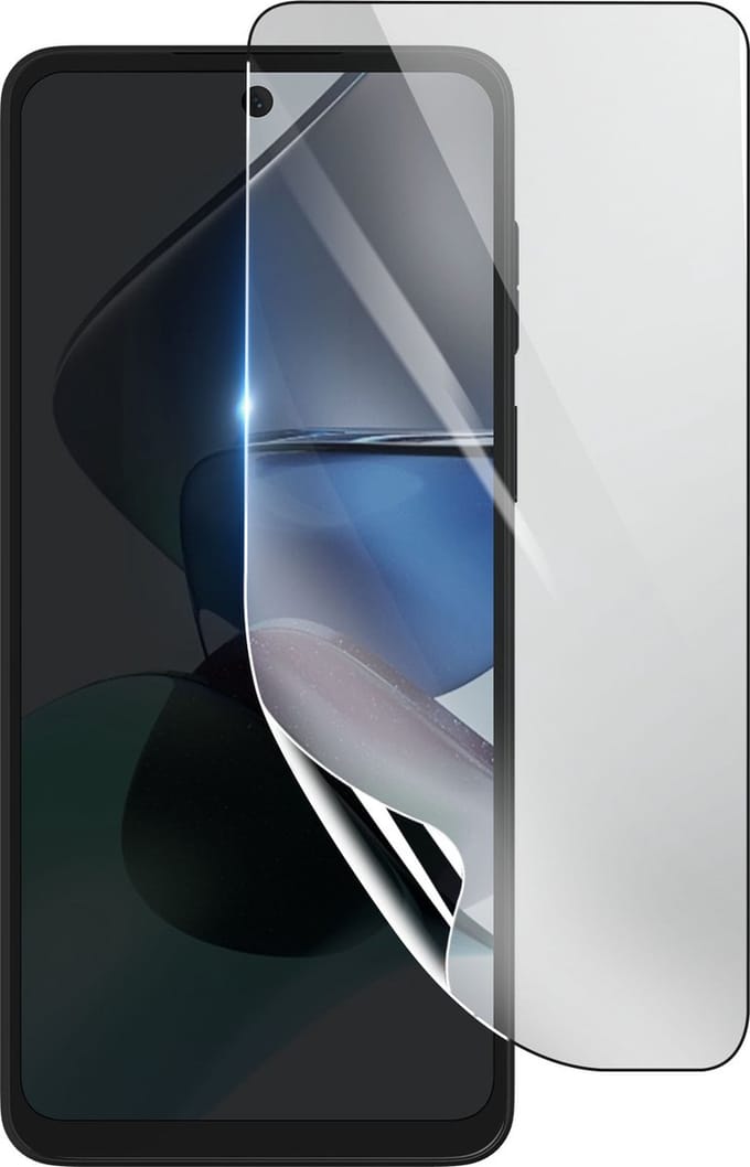 3mk, Geschikt voor Motorola Moto G23, Schokbestendige Hydrogel Screenprotector, Transparant