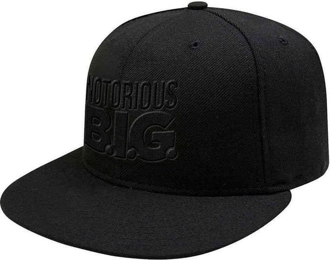 Biggie Smalls - Logo Snapback Pet - Zwart