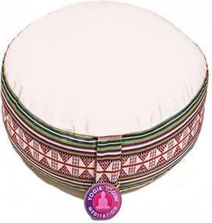 Meditatiekussen rond patroon tribe – Yogi & Yogini