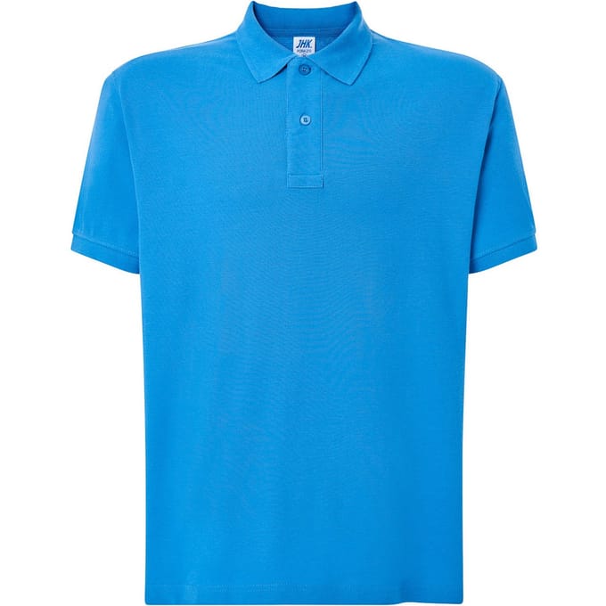 JHK Heren Pique Regular Poloshirt (Azuurblauw)