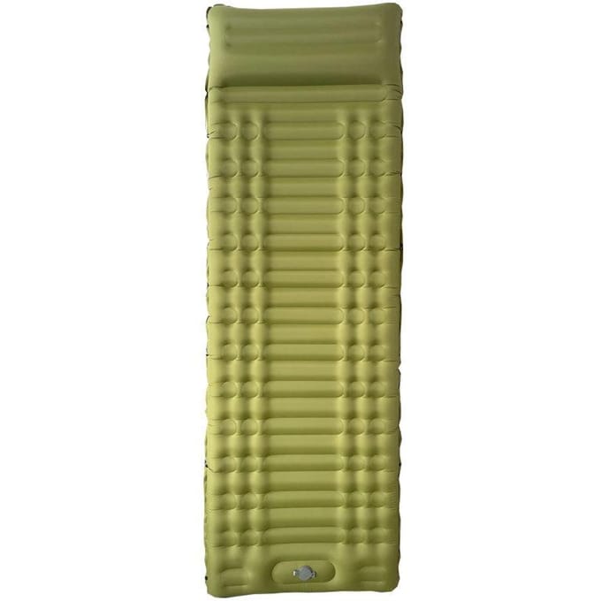Ultralicht Kampeer Opblaasbaar Matras Nylon 40d Waterdicht Lekkend Vrij Draagbaar Buiten Kampeer Mat beige