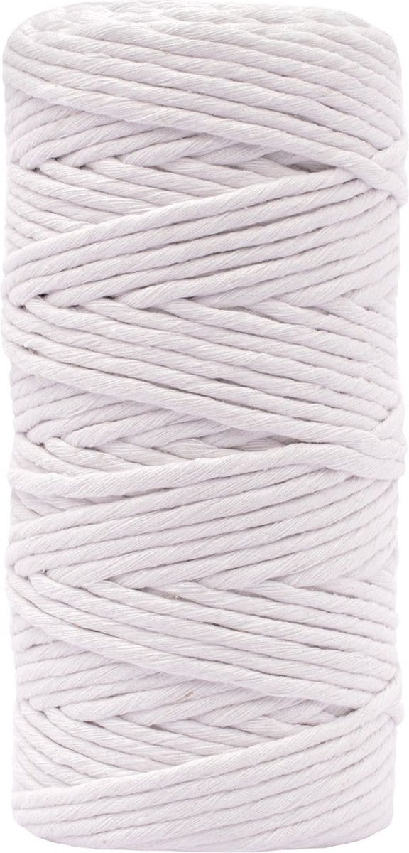 Vaessen Creative Macrame Touw - Wit - 3mmx100m