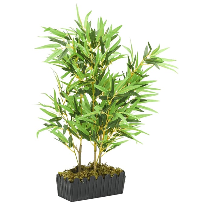 vidaXL - Kunstplant - bamboe - 500 - bladeren - 80 - cm - groen