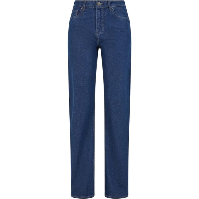Urban Classics Damesjeans Ladies Straight F-it -denim TB7193