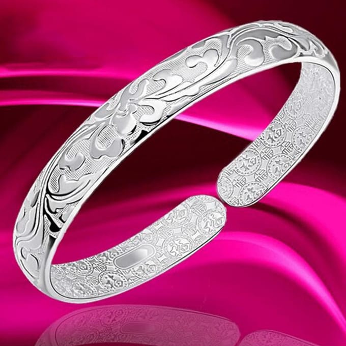 Elegante dames bloem bedelarmband open armband manchet sieraden cadeau white