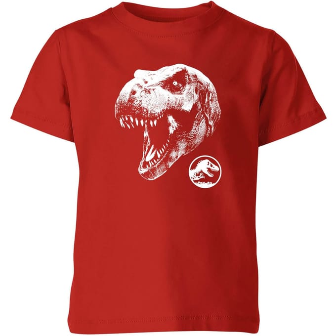 Jurassic Park T Rex Kids' T-Shirt - Red - 98/104 (3-4 jaar)