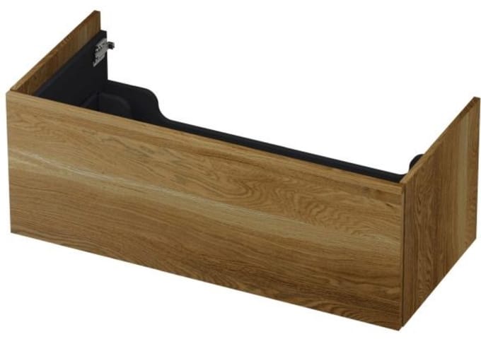INK - Onderkast 1 Lade Push 2 Open Bestaande Uit - 1000x450x376 Mm - Massief Eiken Ash Grey