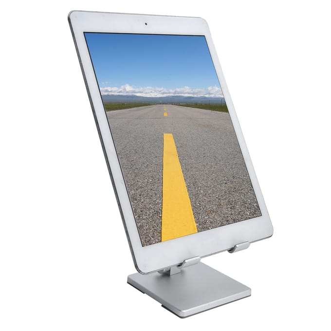 Verstelbare Tablethouder Opvouwbare Desktop Tablethouder Mobiele Telefoonstandaard voor Huawei Telefoon Zilver gray